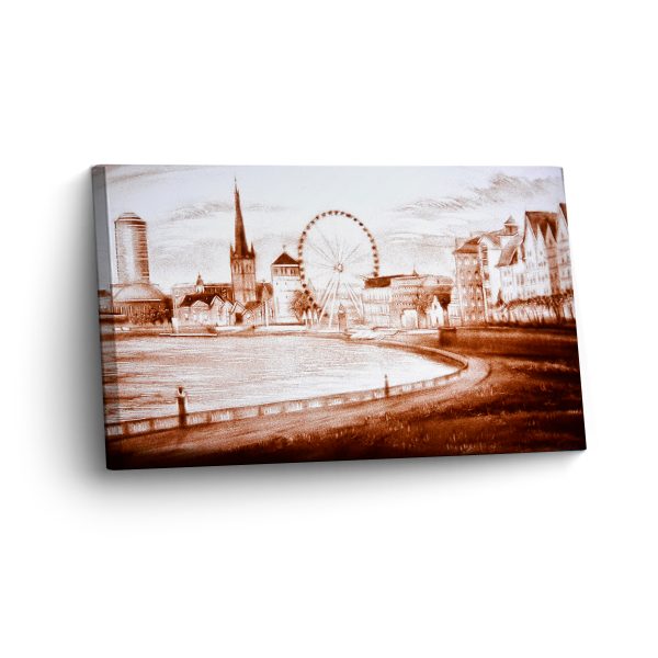 Düsseldorf in Sand gemalt