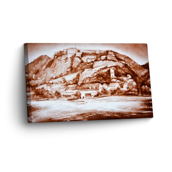 Koblenz in Sand Gemalt