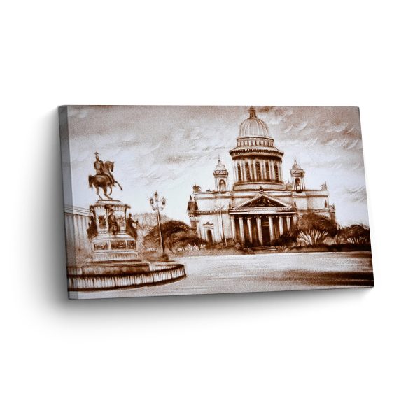 Sankt-Petersburg in Sand Gemalt