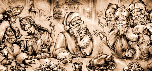 SANDMALEREI WEIHNACHTEN