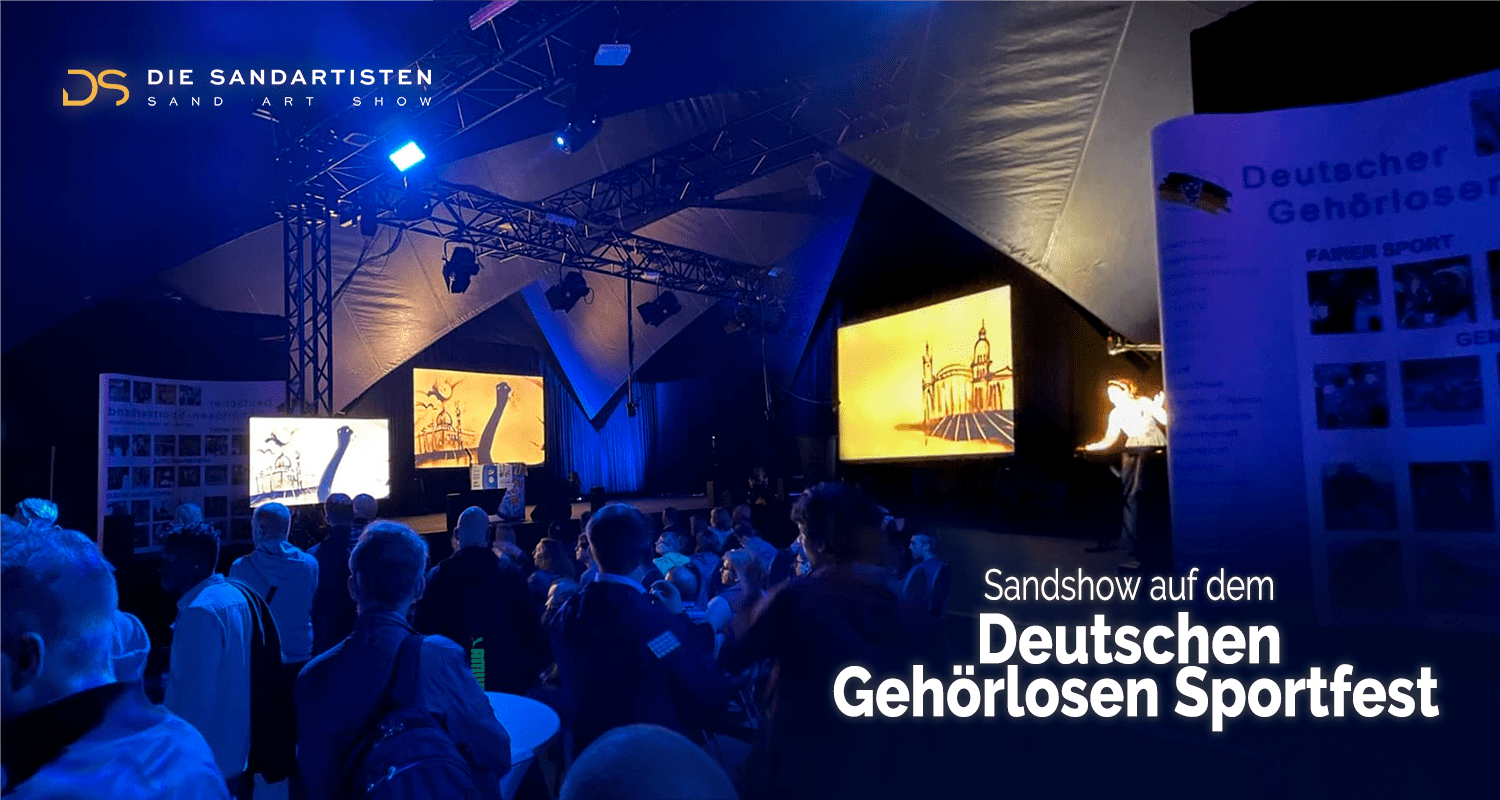 Sandshow auf dem Deutschen Gehörlosen Sportfest: Wenn Kreativität mehr zählt als Worte