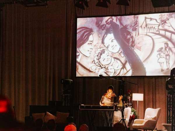 Bilder des Lebens aus Sand geboren