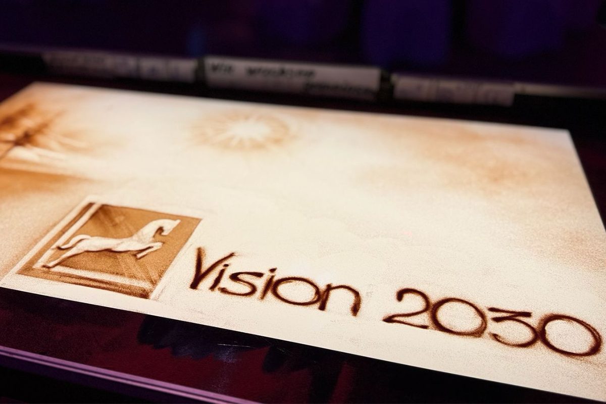 So sieht Wertschätzung aus – Sandkunst bei der Jubilarfeier der Westfalen AG in Münster